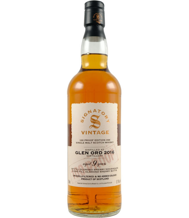 Glen Ord Glen Ord 2016 Signatory Vintage - 100 Proof #66