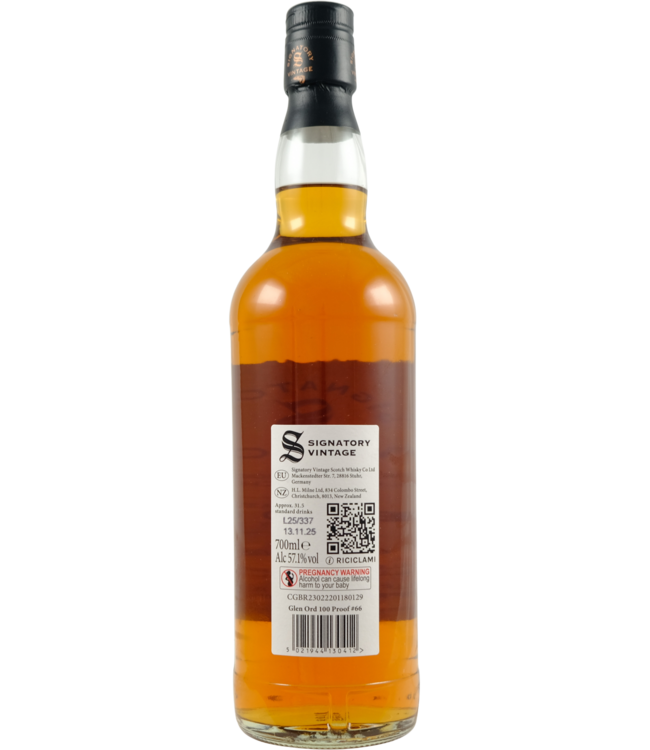 Glen Ord Glen Ord 2016 Signatory Vintage - 100 Proof #66