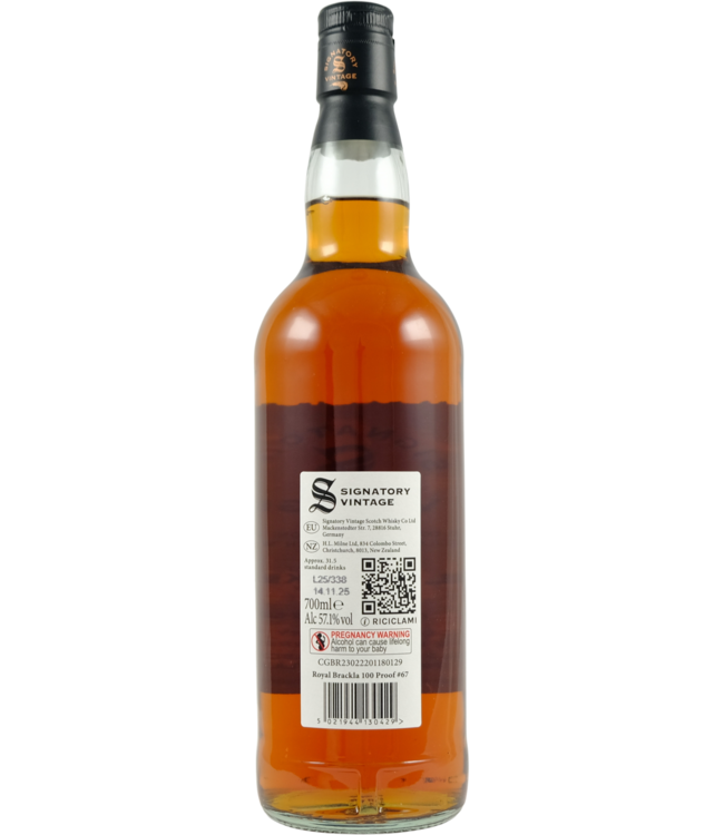Royal Brackla Royal Brackla 2014 Signatory Vintage - 100 Proof #67