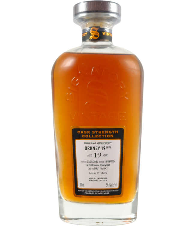Highland Park Orkney (HP) 2005 Signatory Vintage - Cask DRU17  A63#31