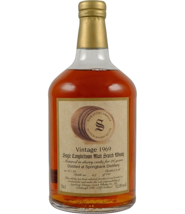 Springbank Springbank 1969 Signatory Vintage