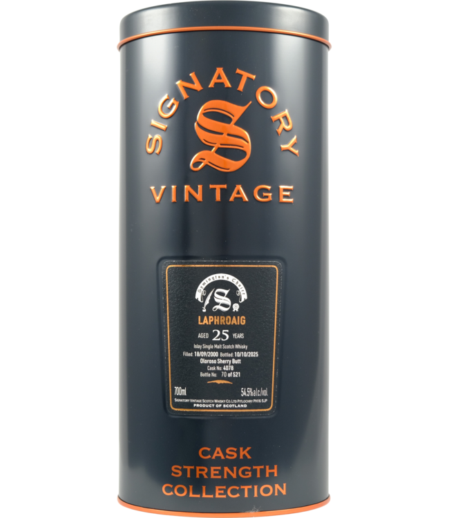 Laphroaig Laphroaig 2000 Signatory Vintage - Cask 4078