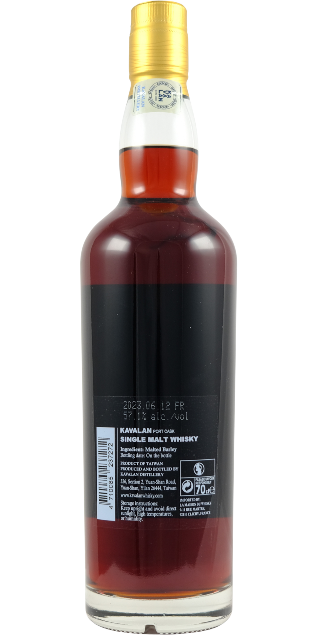 ウイスキー TOMO KAVALAN PORT CASK SOLIST 1000ml Kavalan Solist - kopen | Whiskybase shop