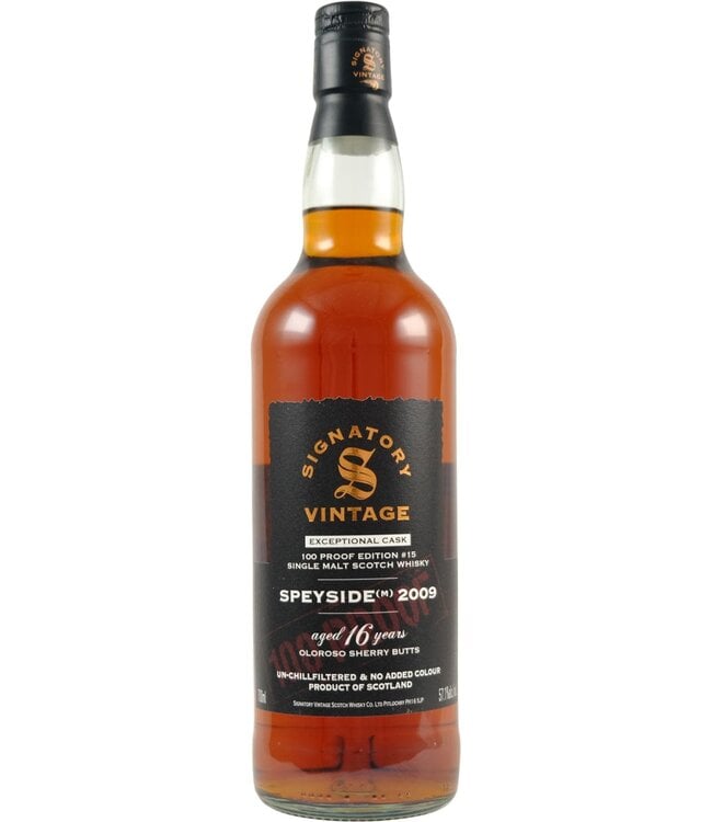 Macallan Speyside (M) 2009 Signatory Vintage - 100 Proof #15