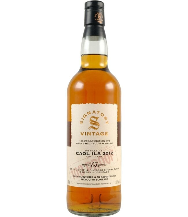 Caol Ila Caol Ila 2012 Signatory Vintage - 100 Proof #70