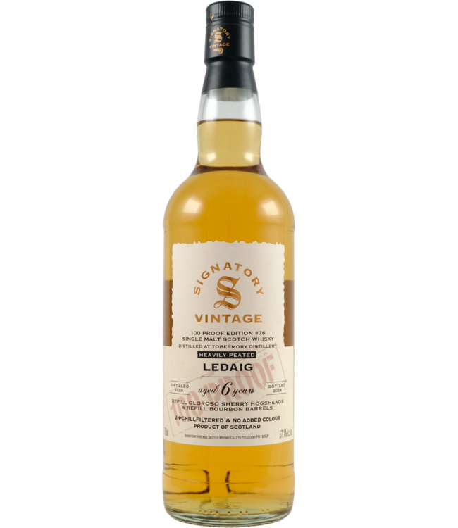 Ledaig Ledaig 2020 Signatory Vintage - 100 Proof #76