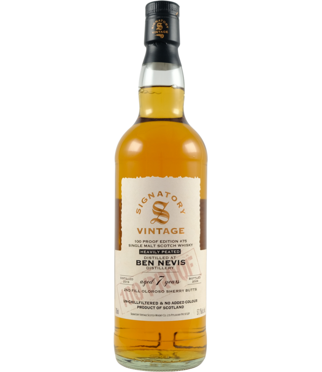 Ben Nevis Ben Nevis 2019 Signatory Vintage - 100 Proof #75