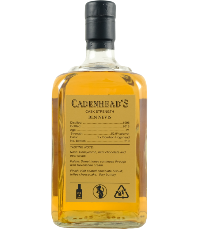 Ben Nevis Ben Nevis 1996 Cadenhead - No Box