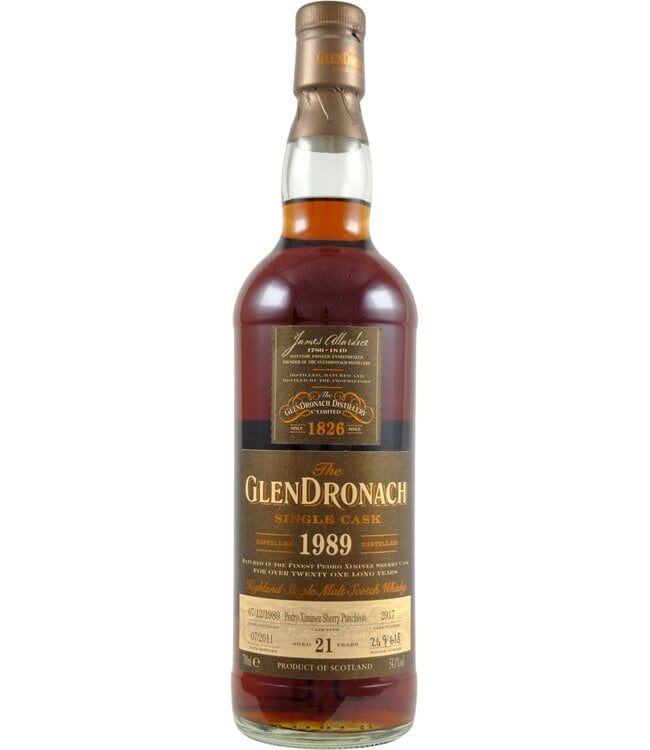 Glendronach Glendronach 1989 - Cask 2917 - Damaged Box