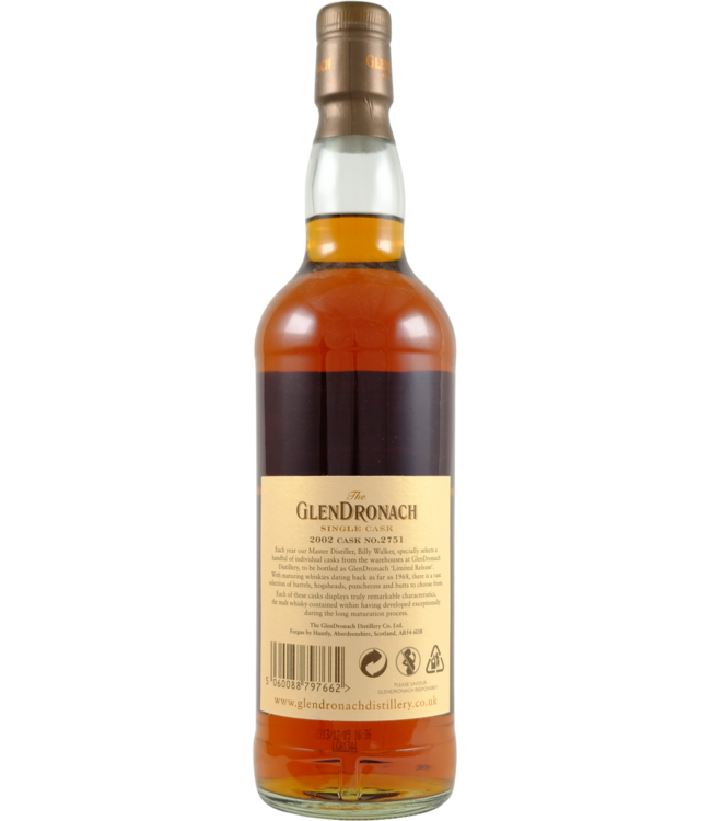 Glendronach Glendronach 2002 bottled for Whiskybase.com