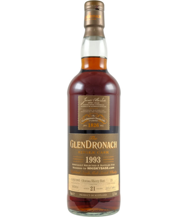 Glendronach Glendronach 1993 - Bottled for Whiskybase.com