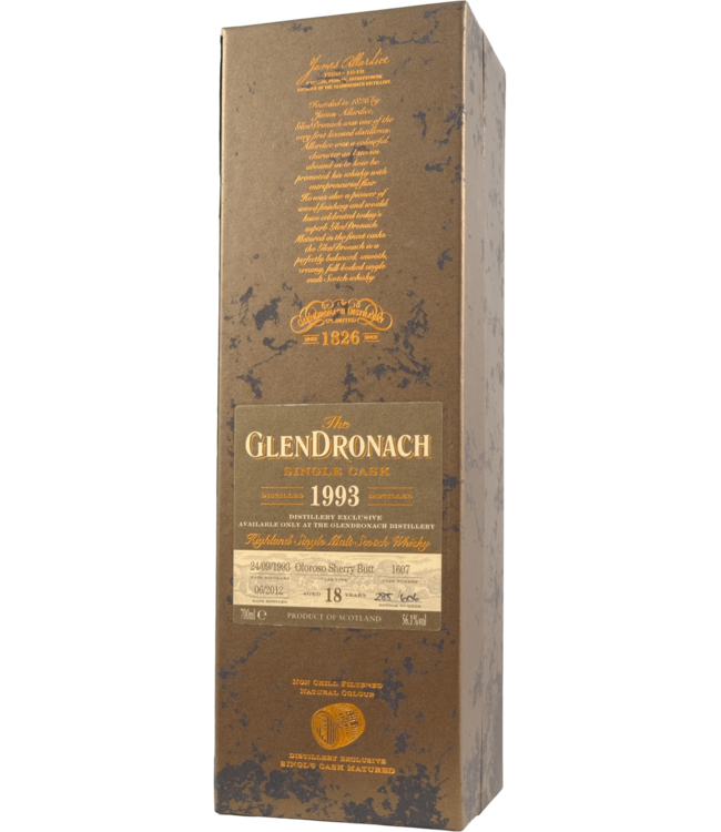 Glendronach Glendronach 1993 - Cask 1607 - Damaged Box