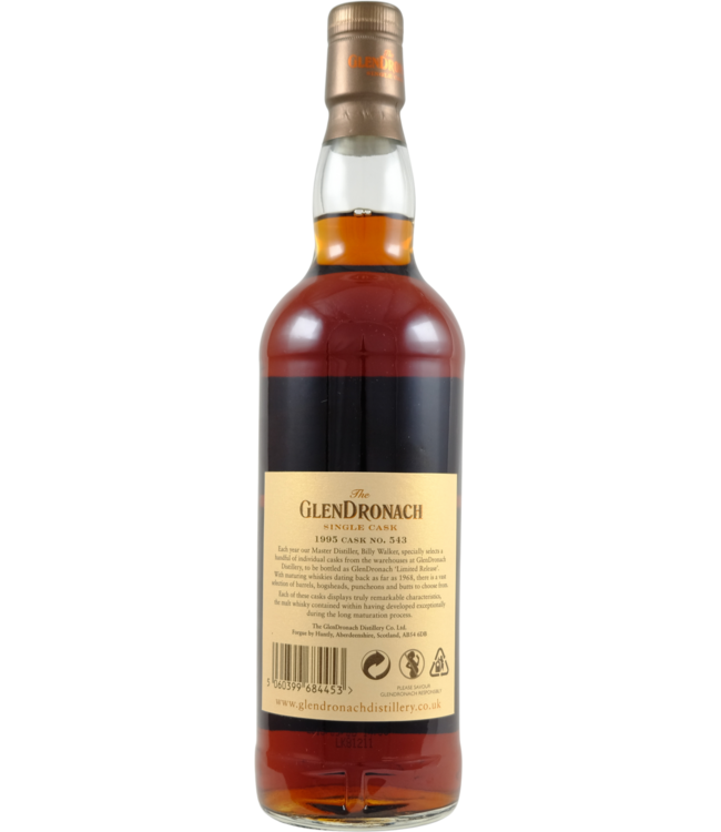 Glendronach Glendronach 1995 - Cask 543 - Damaged Box