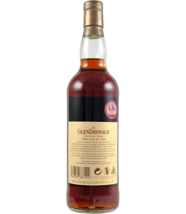 Glendronach Glendronach 1993 - Cask 654