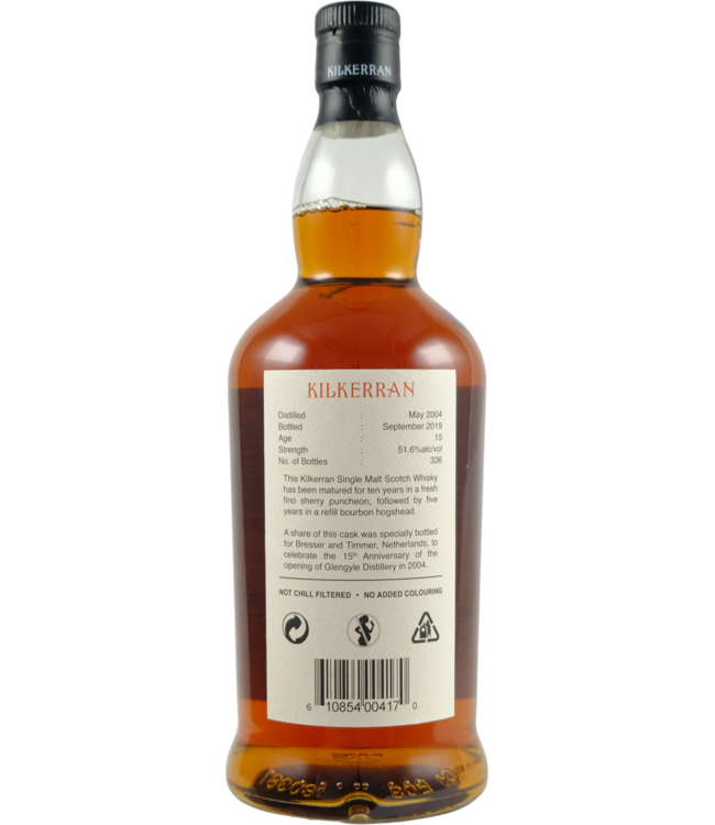 Kilkerran Kilkerran 15-year-old - Bottled for Bresser & Timmer