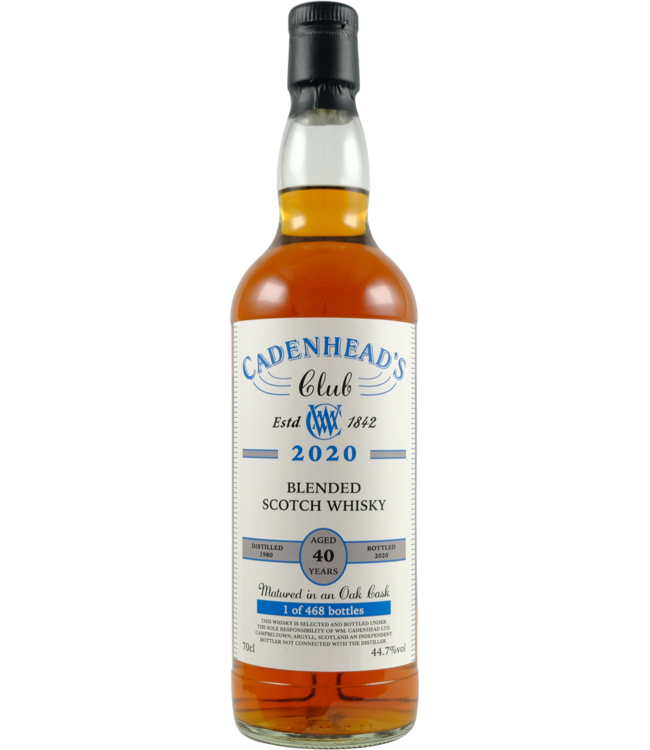 Blended Scotch Whisky 1980 Cadenhead's