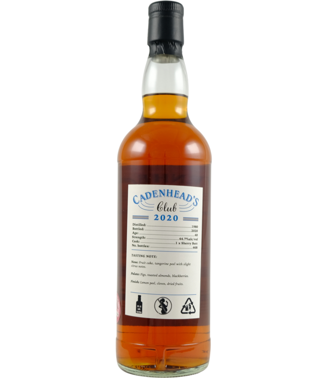 Blended Scotch Whisky 1980 Cadenhead's