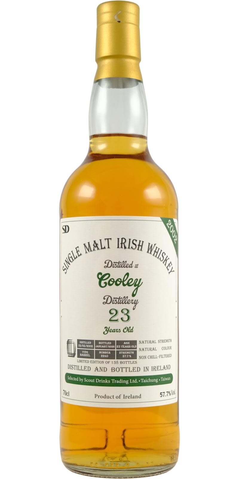Cooley 2002 Scout Drinks - buy online | Whiskybase Shop