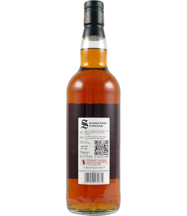 Macallan Speyside (M) 2008 Signatory - 100 Proof Exceptional #16