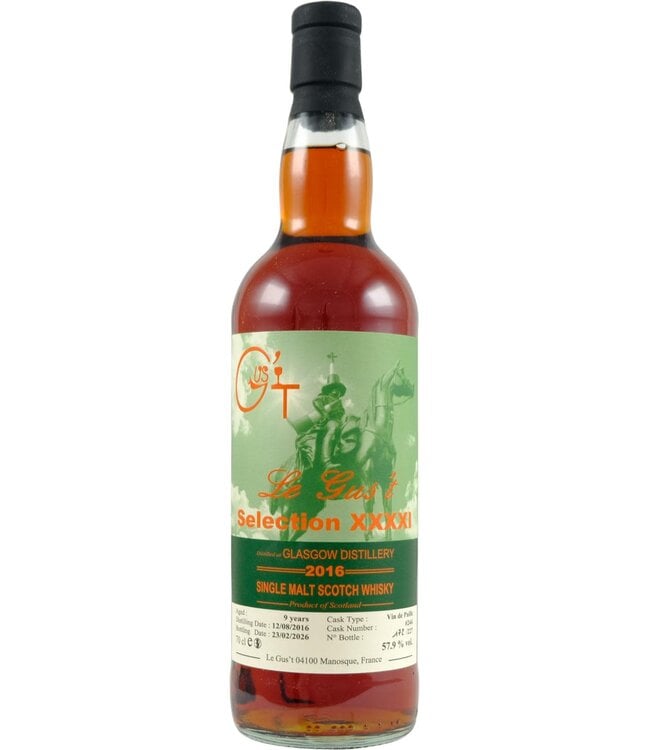 Glasgow Distillery Glasgow Distillery 2016 Le Gus't