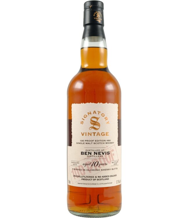 Ben Nevis Ben Nevis 2015 Signatory Vintage  - 100 Proof #80