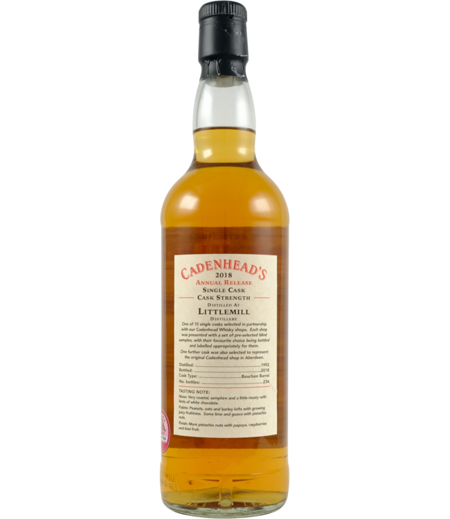 Littlemill Littlemill 1992 Cadenhead's