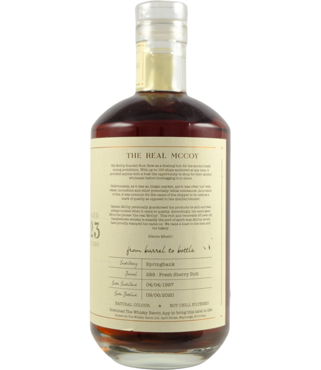 Springbank Springbank 1997 The Whisky Baron - Light Damage to Box