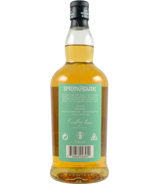 Springbank Springbank 15-year-old Rum Wood 2019