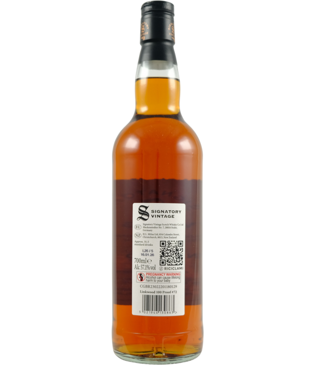 Linkwood Linkwood 2011 Signatory Vintage - 100 proof #72