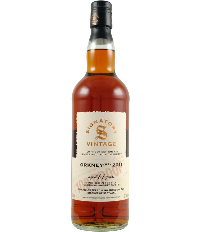 Orkney (HP) 2011 100 proof #71 Signatory Vintage
