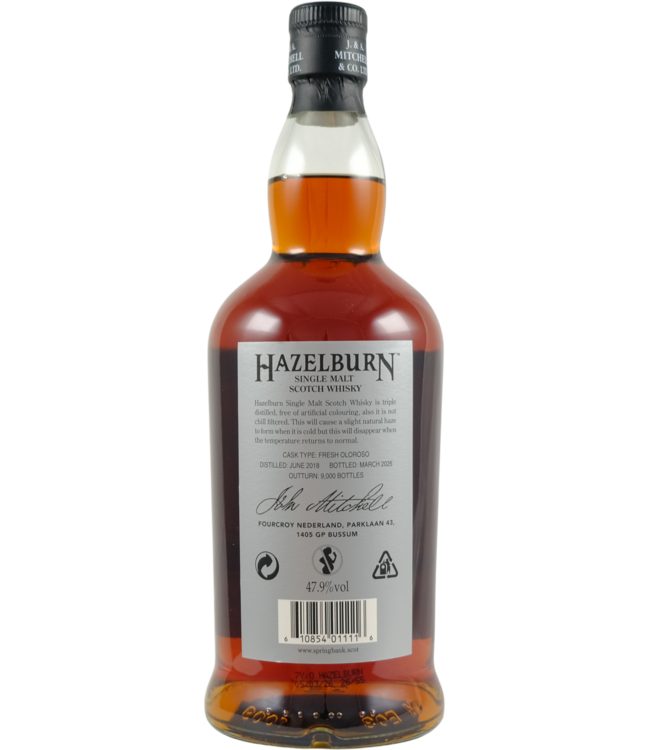 Hazelburn Hazelburn 2018 Oloroso Cask Matured