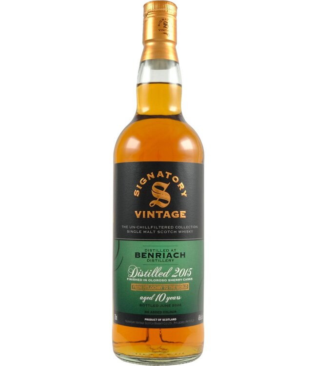 Benriach BenRiach 2015 Signatory Vintage - Oloroso Finish