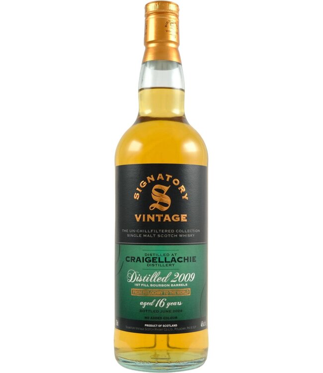 Craigellachie Craigellachie 2009  Signatory Vintage - Bourbon Barrels