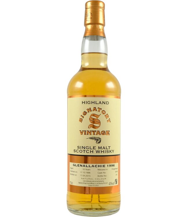 Glenallachie Glenallachie 1996 Signatory Vintage - Cask 5240