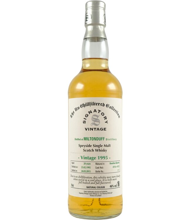 Miltonduff Miltonduff 1995 Signatory Vintage - Cask  4116 + 4125