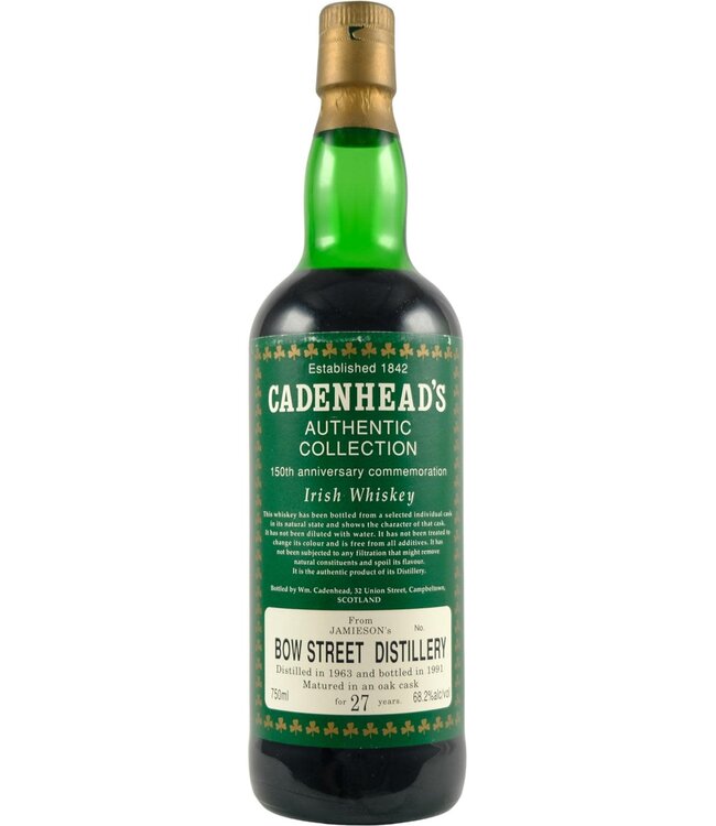 Jameson Bow Street Distillery 1963 - Cadenhead's