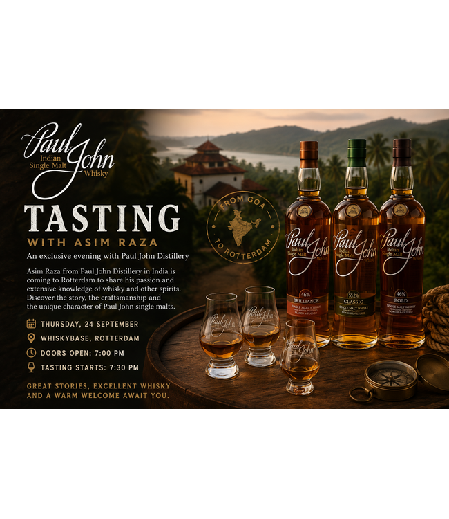Paul John Paul John Distillery Tasting met Asim Raza on Thursday 24 September