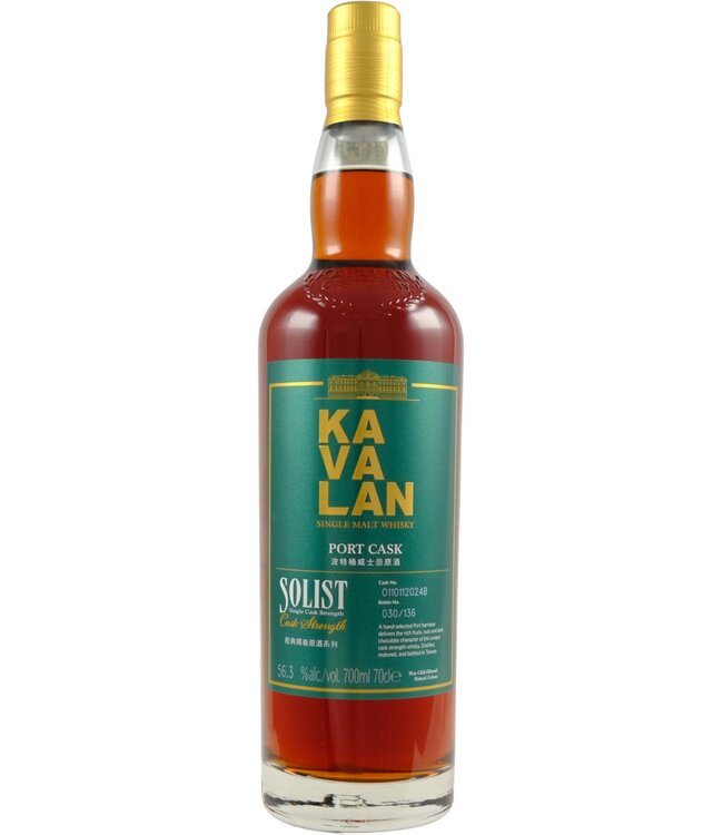 Kavalan Kavalan Solist Port - Cask 0110112024B - 56,3%