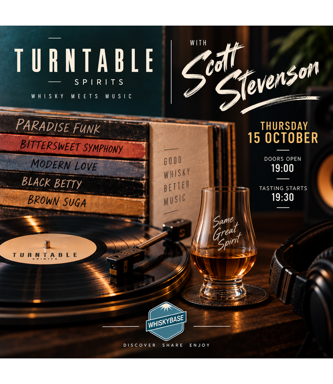 Turntable Spirits Tasting with Scott Stevenson on Thursday 15 October