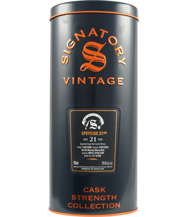 Macallan Speyside (M) 2005 Signatory Vintage - Cask #108