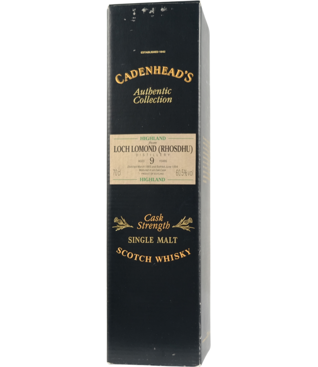 Old Rhosdhu Old Rhosdhu 1985 Cadenhead's