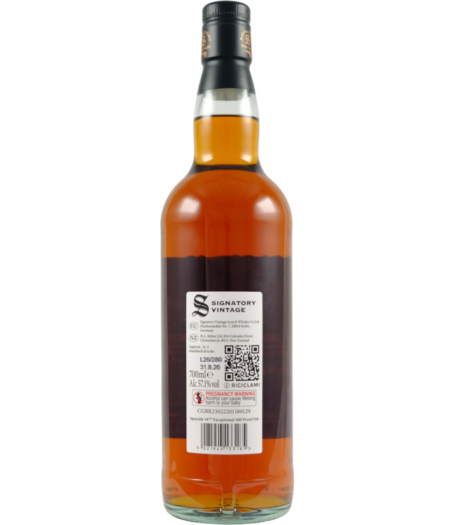 Macallan Speyside (M) 2008 Signatory Vintage - 100 Proof Exceptional #18