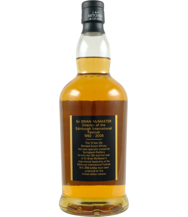 Edinburgh Festival 2006 Springbank Distillers Ltd.