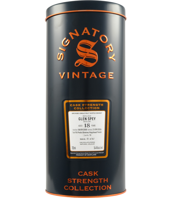 Glen Spey Glen Spey 2008 Signatory Vintage - Cask 18