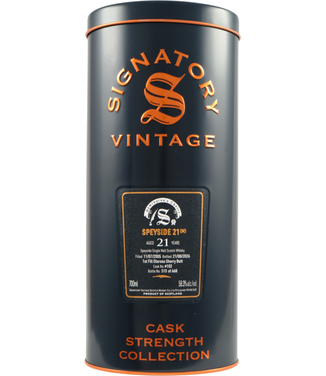 Macallan Speyside (M) 2005 Signatory Vintage - cask #102