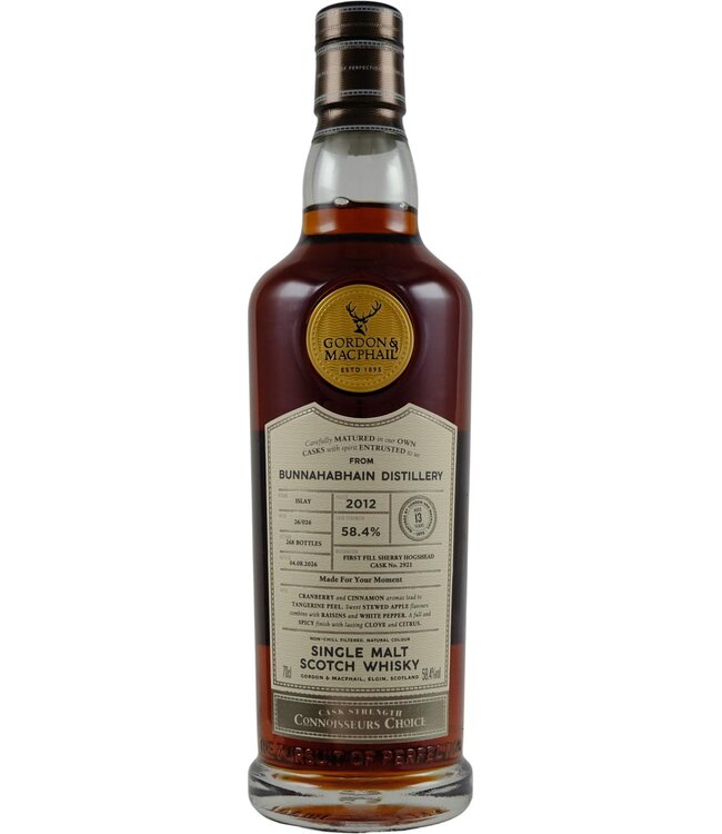 Bunnahabhain Bunnahabhain 2012 Gordon & MacPhail - Cask #2921
