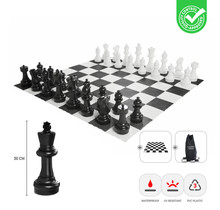 Ubergames - XL Outdoor Schachspiel - Taktisches Brettspiel - König 30 cm Hochwertig - Inklusive Matte und Tasche