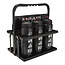 RAM Rugby Kunststof flessenhouder rek - Met 6 waterflessen - 750 ml - Zwart