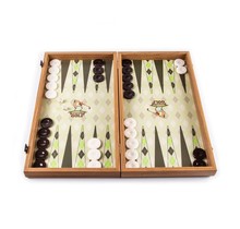 Golf Backgammon Spiel - 48x26cm  - Luxus