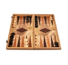 Olijf Backgammon set - Luxe - 48x26cm - Superluxe